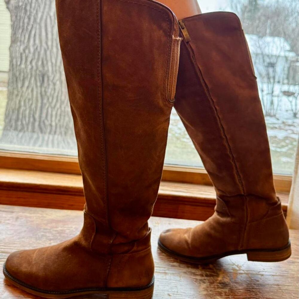Leather knee high boots woman's size 7 - Picture 5 of 8